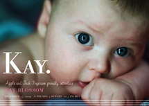 simply stripes Birth Announcements, by Emily Ranneby