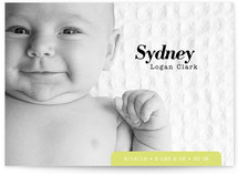 Urban Baby Birth Announcements