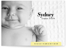 Urban Baby Birth Announcements