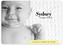 Urban Baby Birth Announcements