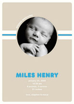 Welcome Birth Announcements, by Paper Dahlia