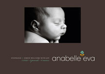 warm rosette Birth Announcements, by kelli hall