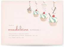 Cupcake Topping Factory Children's Birthday Party Invitations