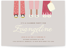 Slippers Buddies Children's Birthday Party Invitations