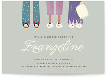 Slippers Buddies Children's Birthday Party Invitations