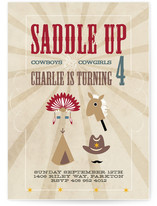 Saddle Up Children's Birthday Party Invitations