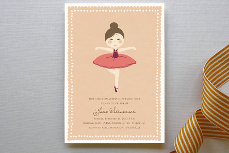 Diary of Jane Children's Birthday Party Invitations