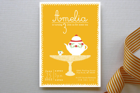 Kaleidoscope Children's Birthday Party Invitations