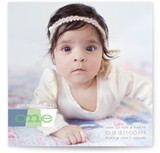 Stripey One-Year-Old Children's Birthday Party Invitations