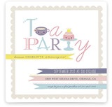Teapography Party Children's Birthday Party Invitations