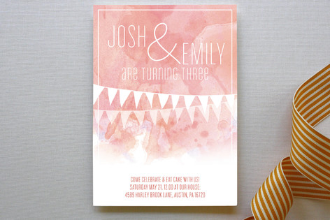 twin birthday children s birthday party invitation minted
