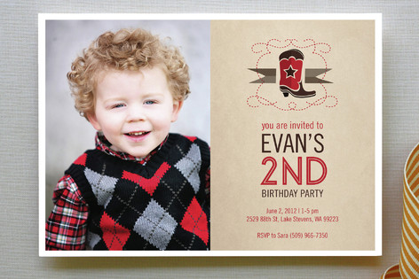Howdy Party Children's Birthday Party Invitations