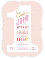 The Big One! Children's Birthday Party Invitations