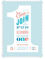 The Big One! Children's Birthday Party Invitations