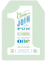 The Big One! Children's Birthday Party Invitations