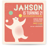 Circus Circus Children's Birthday Party Invitations