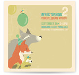 Woodland Celebration Children's Birthday Party Invitations