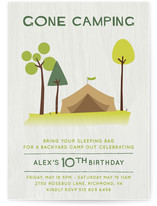 Gone Camping Children's Birthday Party Invitations