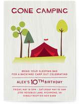 Gone Camping Children's Birthday Party Invitations