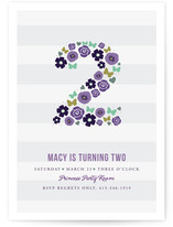 Two Pretty Children's Birthday Party Invitations