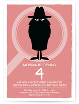 Secret Agent Children's Birthday Party Invitations
