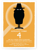 Secret Agent Children's Birthday Party Invitations