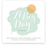 Cloudy with a Chance of Fun Children's Birthday Party Invitations