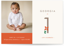Fresh Floral Children's Birthday Party Invitations