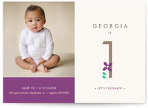 Fresh Floral Children's Birthday Party Invitations