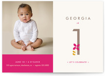 Fresh Floral Children's Birthday Party Invitations