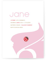 Leaf Munch and Lady Bug Children's Birthday Party Invitations