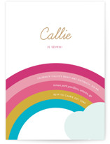Over the Rainbow Children's Birthday Party Invitations