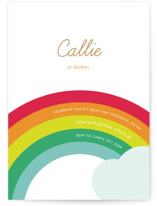 Over the Rainbow Children's Birthday Party Invitations