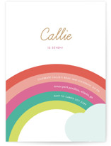 Over the Rainbow Children's Birthday Party Invitations