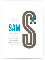The Right Track Children's Birthday Party Invitations