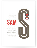 The Right Track Children's Birthday Party Invitations