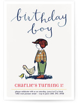 Farm Boy Children's Birthday Party Invitations