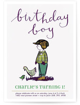 Farm Boy Children's Birthday Party Invitations