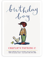 Farm Boy Children's Birthday Party Invitations
