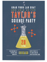 Science Children's Birthday Party Invitations