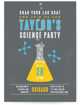 Science Children's Birthday Party Invitations