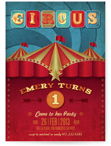 Circus Party Children's Birthday Party Invitations