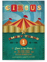 Circus Party Children's Birthday Party Invitations