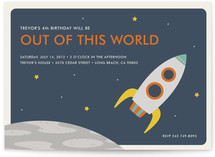 Out of This World Children's Birthday Party Invitations
