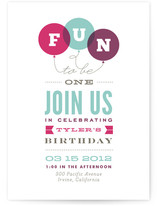 Endless Fun Children's Birthday Party Invitations
