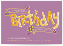Secret Garden Children's Birthday Party Invitations