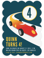 Vintage Racing Car Children's Birthday Party Invitations