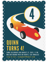 Vintage Racing Car Children's Birthday Party Invitations