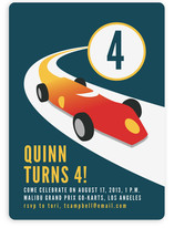 Vintage Racing Car Children's Birthday Party Invitations