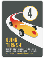 Vintage Racing Car Children's Birthday Party Invitations